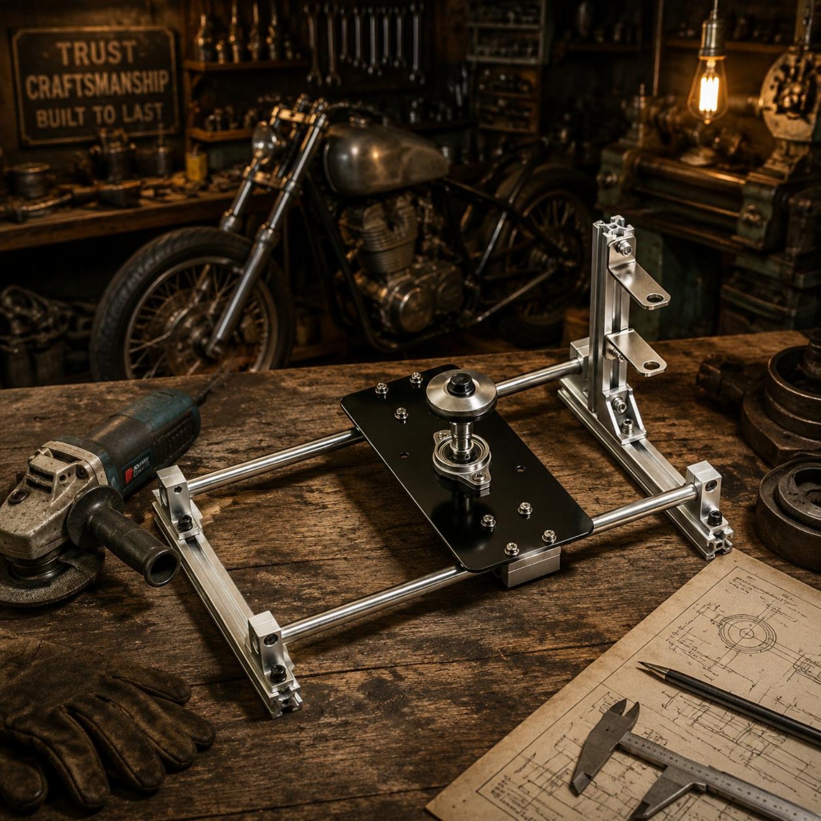 Power Tools Grinder - Braket Pemasangan Mata Gerinda Sudut, Jig