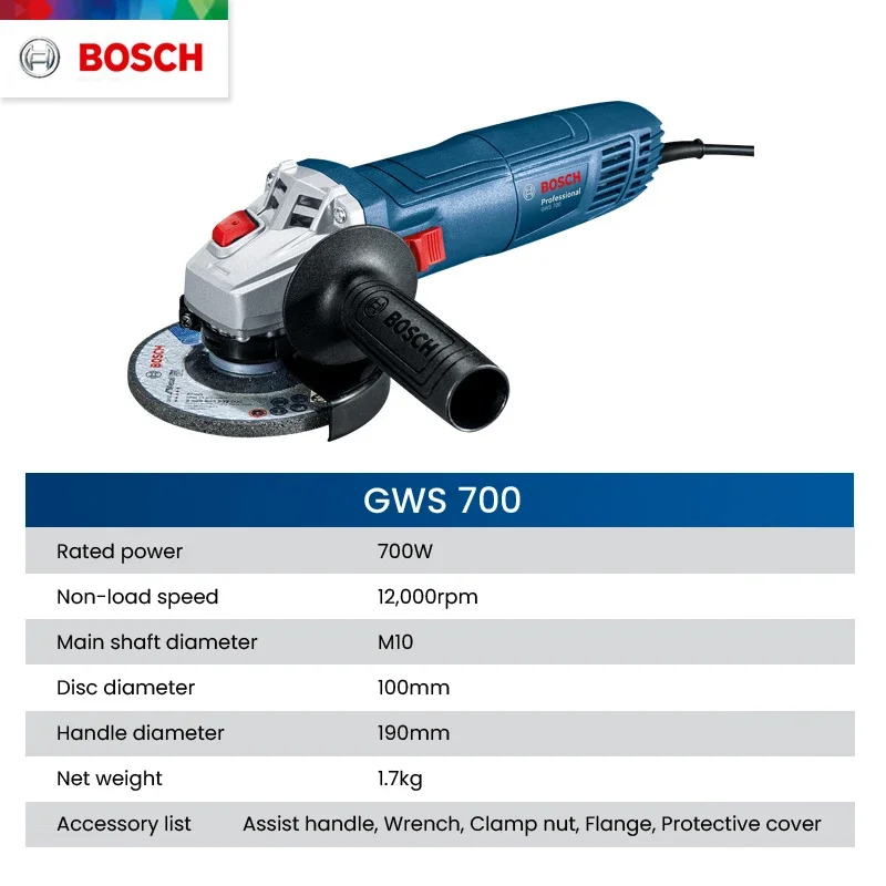 Bosch GWS700 Penggiling Sudut  - Power Tools Grinder ulasan dan harga