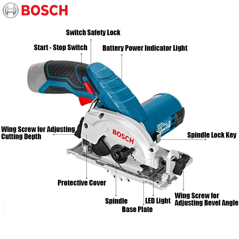 BOSCH GKS 12V-LI Gergaji Listr - Circular Saw Cordless ulasan dan harga