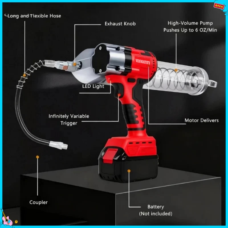 Pistol Gemuk Elektrik Tanpa Ka - Power Tools Grease ulasan dan harga