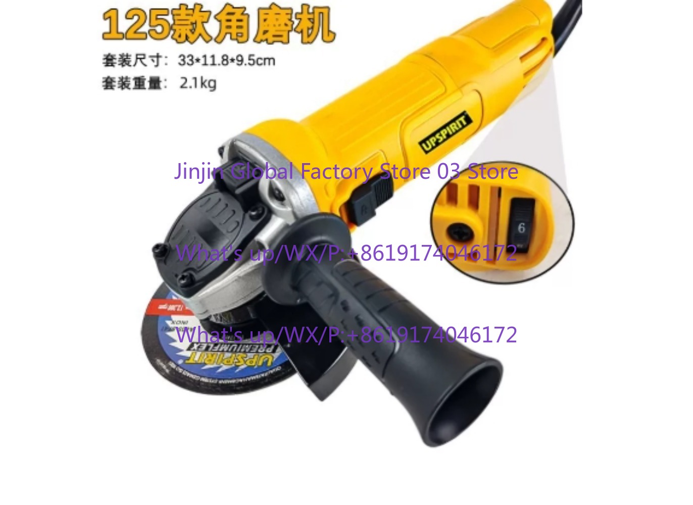 Penggiling Sudut Elektrik 125M - Power Tools Grinder ulasan dan harga