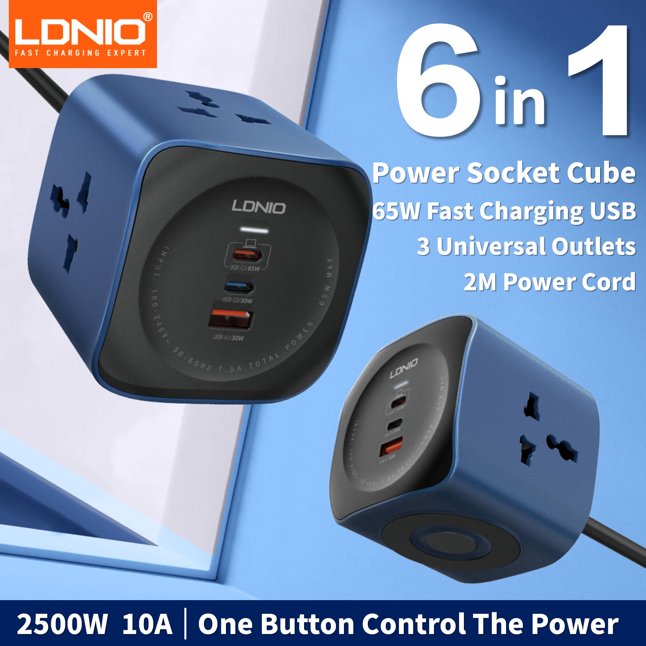 Strip Daya Kubus LDNIO 65W Sta - Power Tools Uk ulasan dan harga